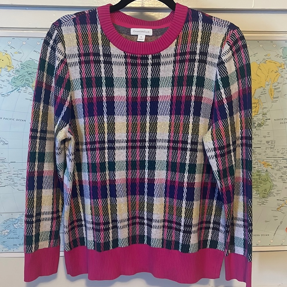Preppy Plaid Sweater